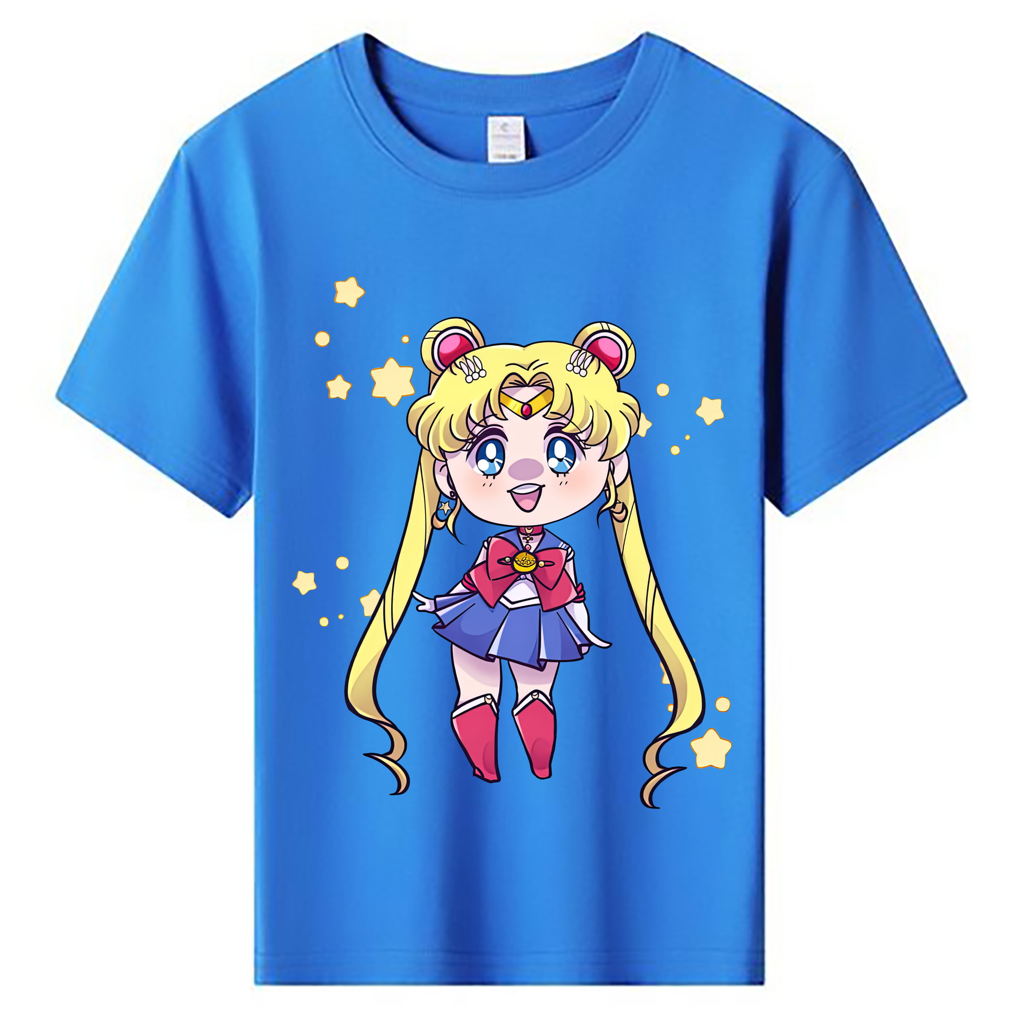 （画像用） 美少女戦士セーラームーン 月野 うさぎ つきの うさぎ Sailor Moon Tsukino Usagi 綿100％キッズTシャツ（フロントプリント）